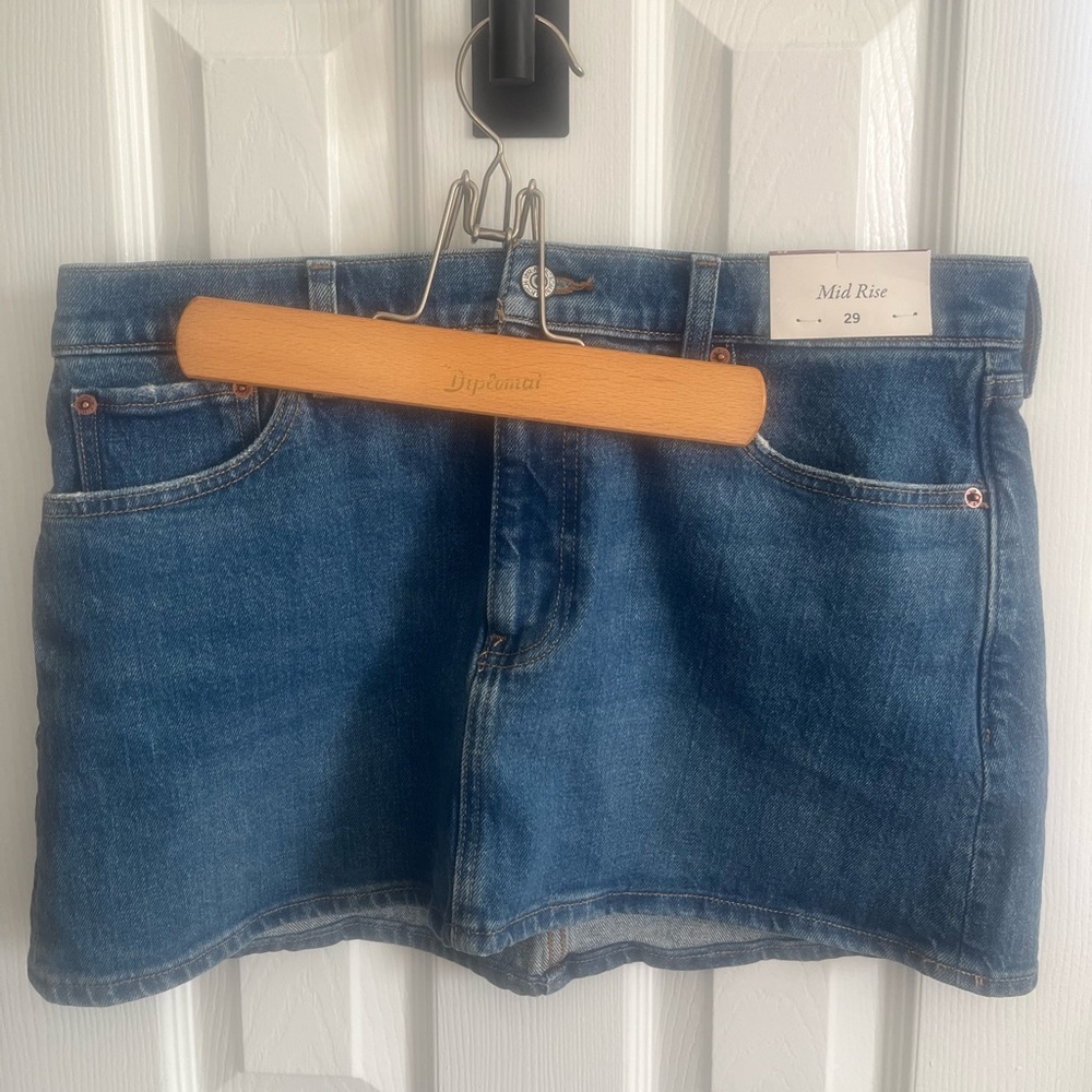Abercrombie & Fitch Blue Denim Mini Skirt